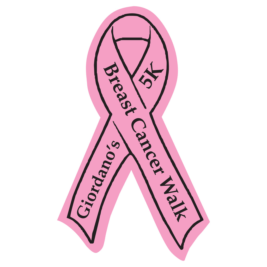 Ribbon Shaped Bumper Sticker