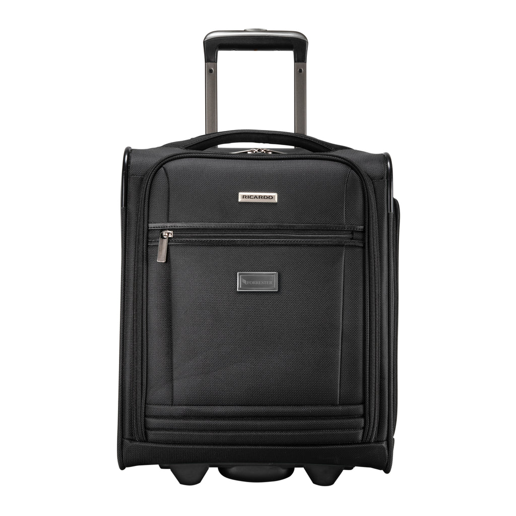 Ricardo Avalon Softside Carry-On, Small, 16 Inch - Black - Laser Engraving