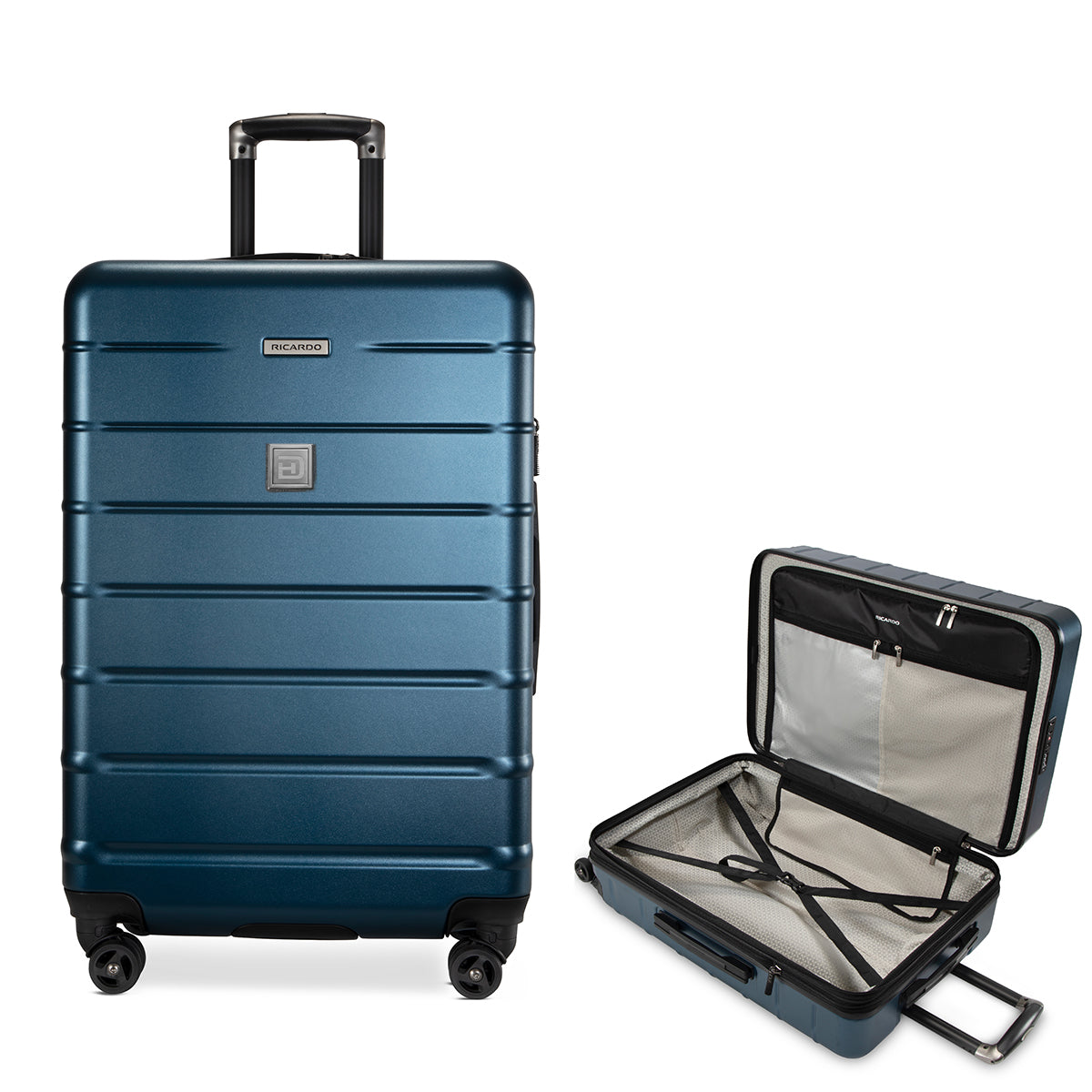 Ricardo Cambria Hardside Expandable Check-In Spinner, 24 Inch - Blue - Laser