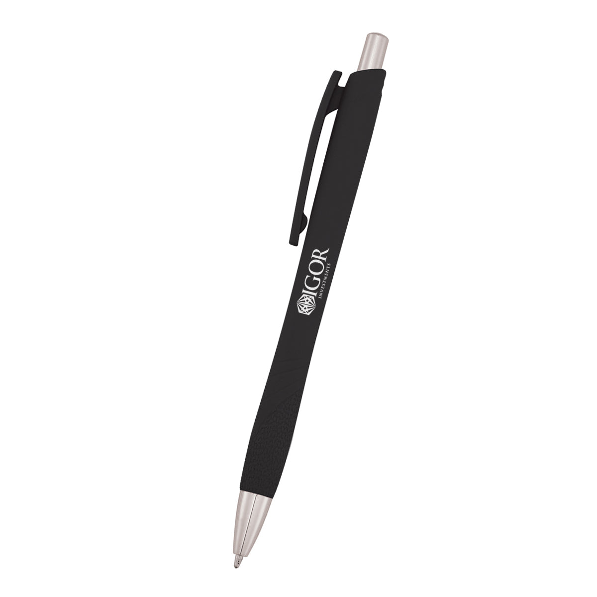 Riel Pen with Your Logo - Black - Silk Screen