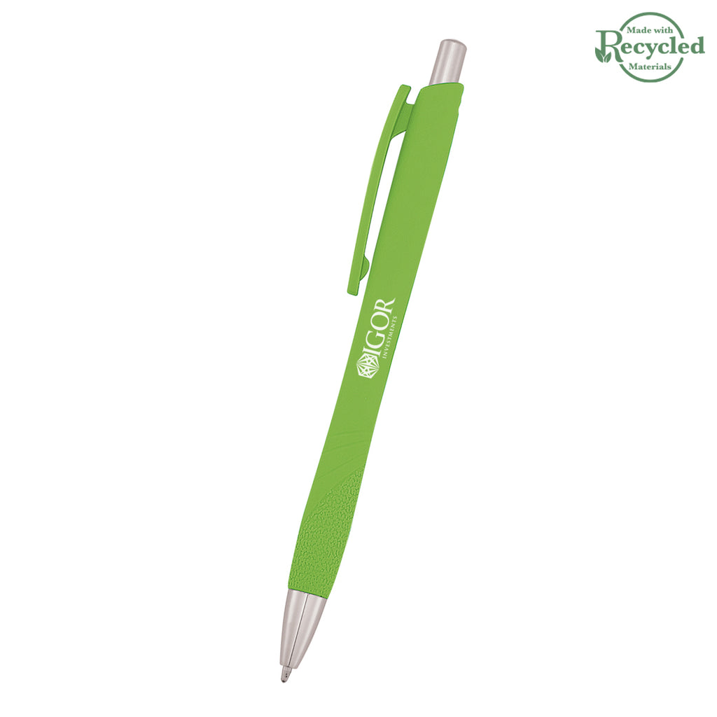 Riel Pen with Your Logo - Green - Silk Screen