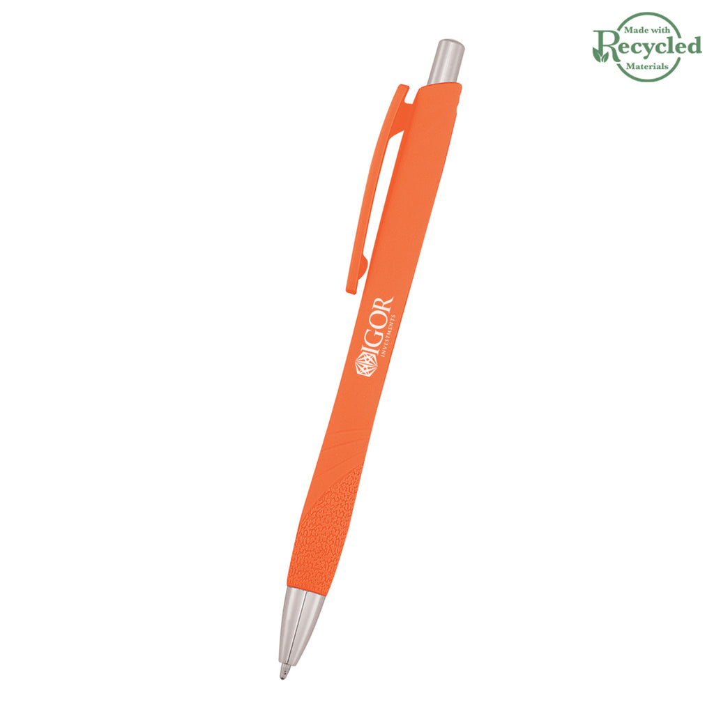 Riel Pen with Your Logo - Orange - Silk Screen