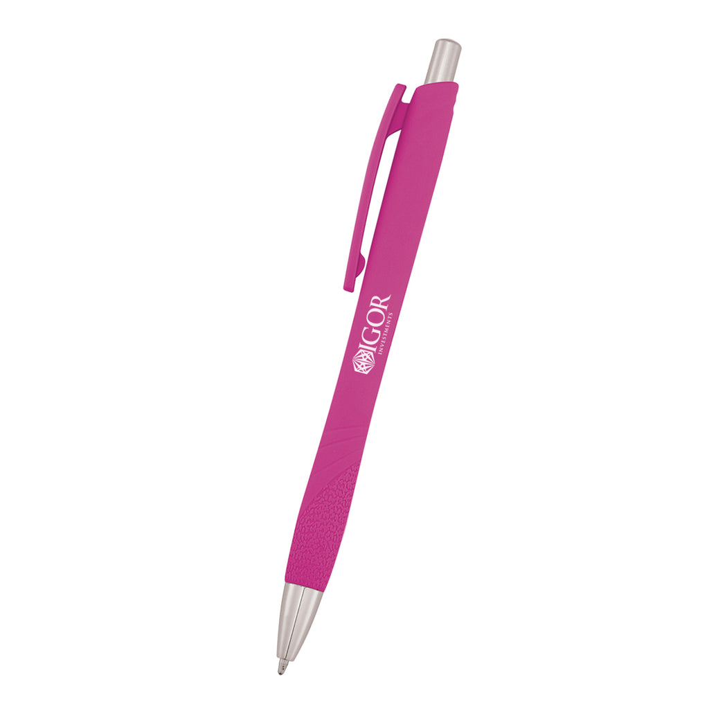 Riel Pen with Your Logo - Pink - Silk Screen