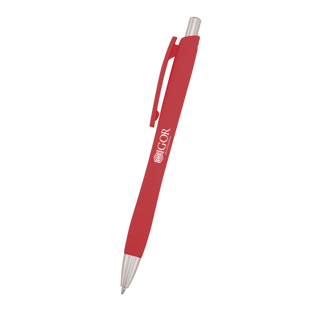 Riel Pen with Your Logo - Red - Silk Screen
