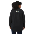 Rigi Eco Knit Button Cardigan for Women Transfer - Black - On Model Back