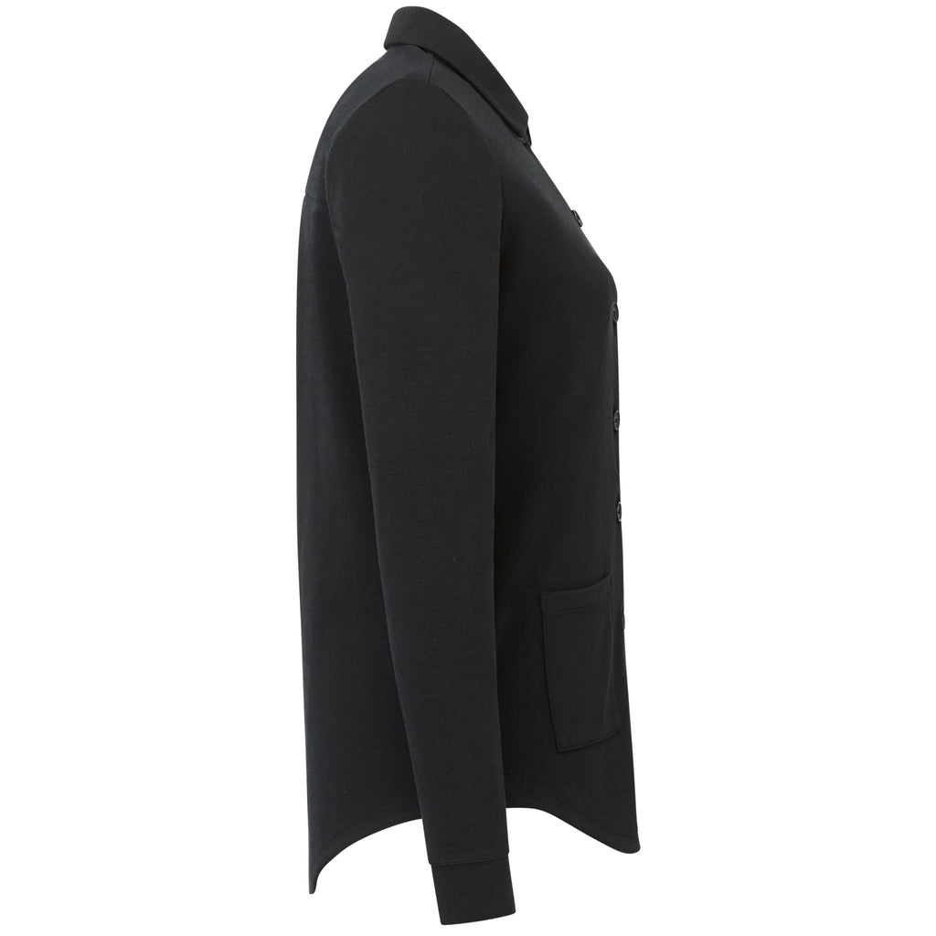 Rigi Eco Knit Button Cardigan for Women Transfer - Black - Right Side
