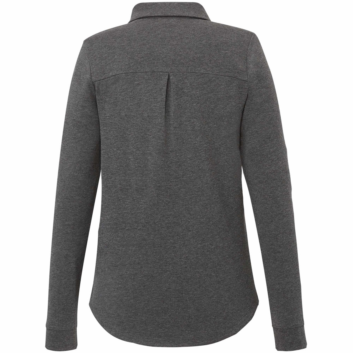 Rigi Eco Knit Button Cardigan for Women Transfer - Heather Dark Charcoal - Back