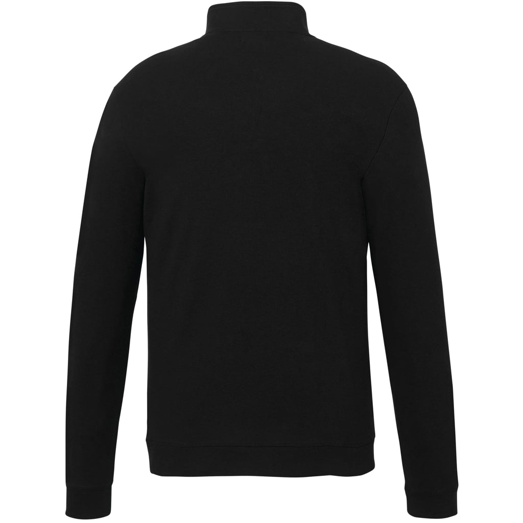Rigi Eco Knit Full Zip Jacket for Men Embroidery - Black - Back