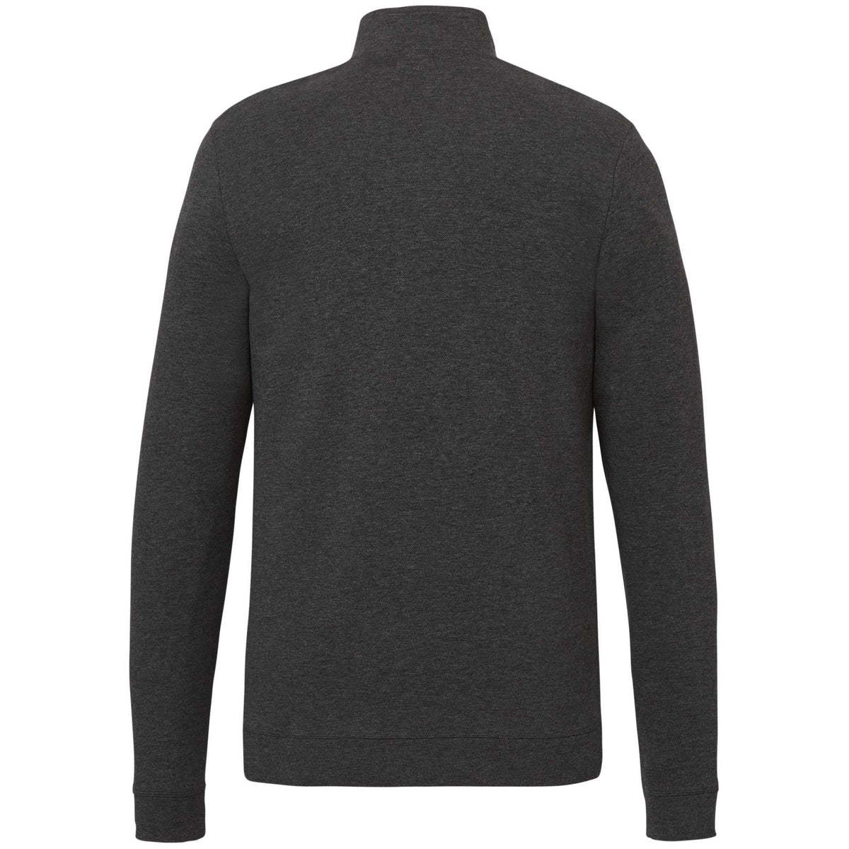 Rigi Eco Knit Full Zip Jacket for Men Embroidery - Heather Dark Charcoal - Back