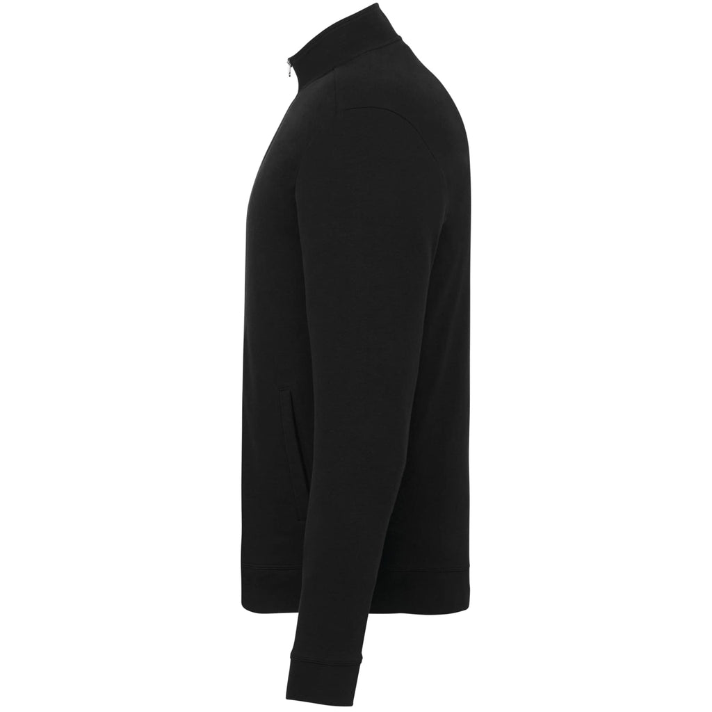 Rigi Eco Knit Full Zip Jacket for Men Transfer - Black - Left Side