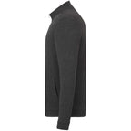 Rigi Eco Knit Full Zip Jacket for Men Transfer - Heather Dark Charcoal - Left Side