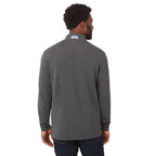 Rigi Eco Knit Full Zip Jacket for Men Transfer - Heather Dark Charcoal - On Model Back
