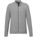Rigi Eco Knit Full Zip Jacket for Men Transfer - Heather Grey - Front