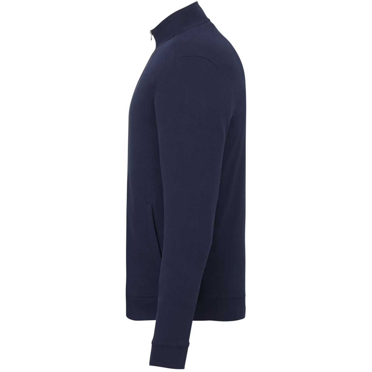 Rigi Eco Knit Full Zip Jacket for Men Transfer - Vintage Navy - Left Side