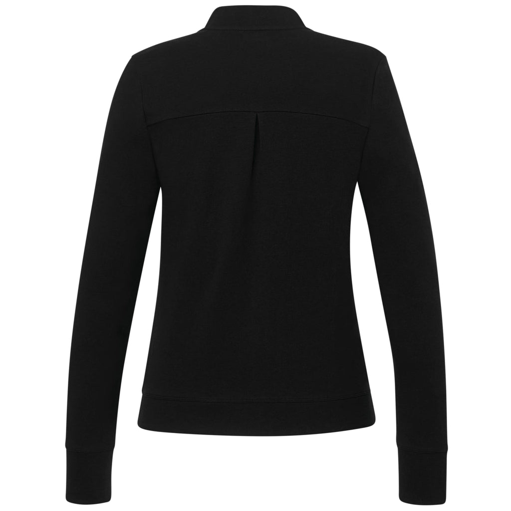 Rigi Eco Knit Full Zip Jacket for Women Transfer - Black - Back