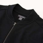 Rigi Eco Knit Full Zip Jacket for Women Transfer - Black - Detail Collar