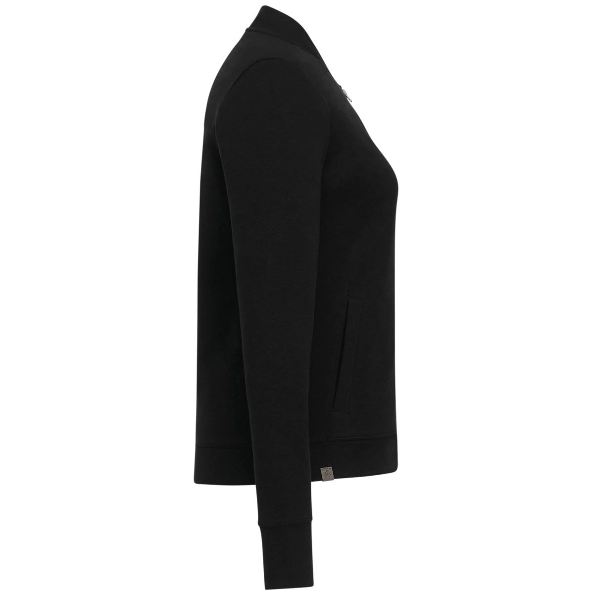 Rigi Eco Knit Full Zip Jacket for Women Transfer - Black - Right Side