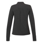 Rigi Eco Knit Full Zip Jacket for Women Transfer - Heather Dark Charcoal - Back