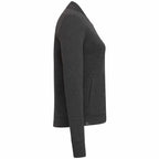 Rigi Eco Knit Full Zip Jacket for Women Transfer - Heather Dark Charcoal - Right Side