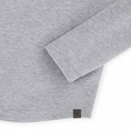 Rigi Eco Knit Half Zip for Women Embroidery - Heather Grey - Detail