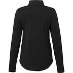 Rigi Eco Knit Half Zip for Women Transfer - Black - Back