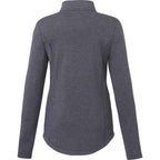 Rigi Eco Knit Half Zip for Women Transfer - Heather Dark Charcoal - Back
