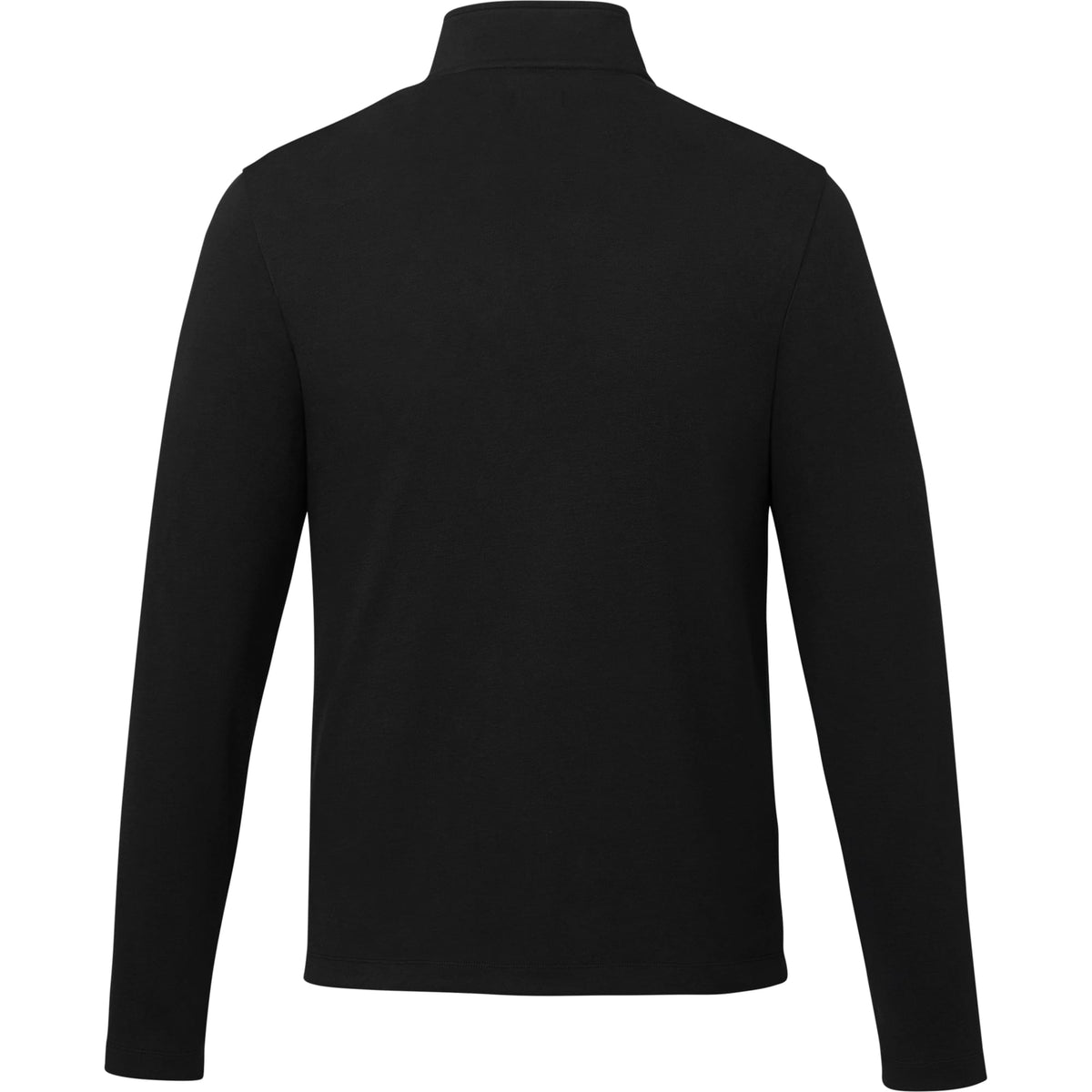 Rigi Eco Knit Quarter Zip for Men Transfer - Black - Back
