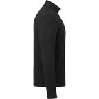 Rigi Eco Knit Quarter Zip for Men Transfer - Black - Right Side