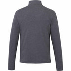 Rigi Eco Knit Quarter Zip for Men Transfer - Heather Dark Charcoal - Back