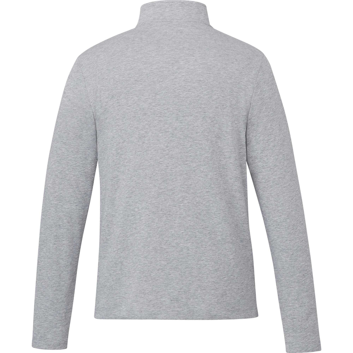 Rigi Eco Knit Quarter Zip for Men Transfer - Heather Grey - Back