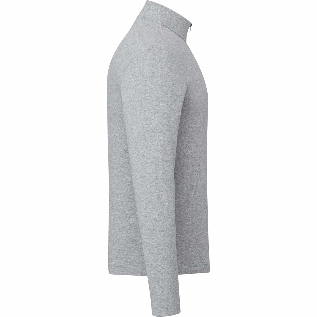 Rigi Eco Knit Quarter Zip for Men Transfer - Heather Grey - Right Side