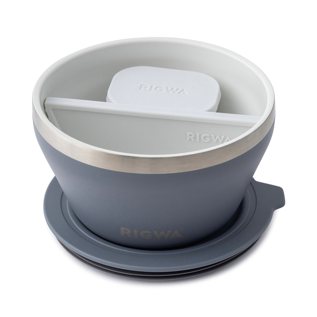 Rigwa Fresh Insulated Food Bowl, 20 oz - Slate - View 3