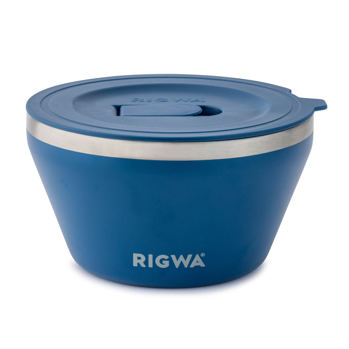 Rigwa Fresh Insulated Food Bowl, 40 oz Laser Engraving - Blue - View 2