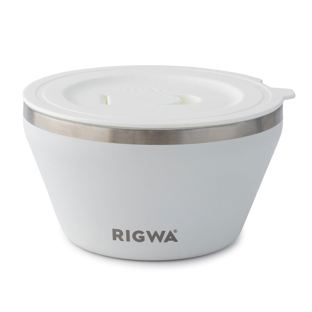 Rigwa Fresh Insulated Food Bowl, 40 oz - White - View 2