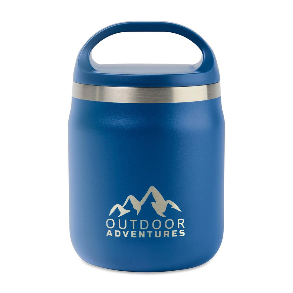 Rigwa Pod Insulated Food Jar with Carry Handle, 20 oz Full Color - Blue - View 1