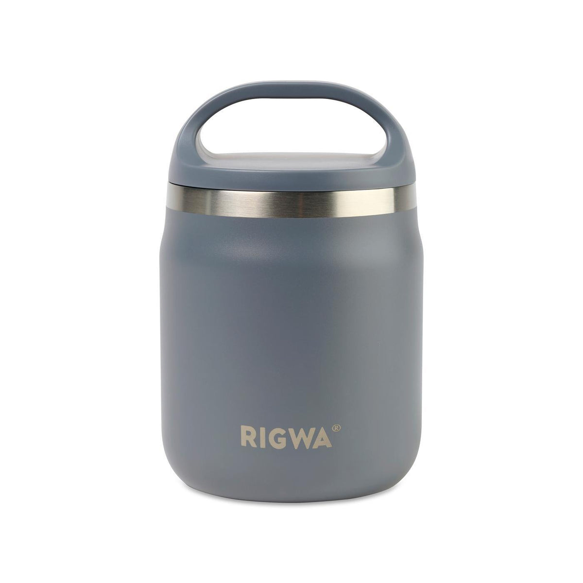 Rigwa Pod Insulated Food Jar with Carry Handle, 20 oz Full Color - Slate - View 2