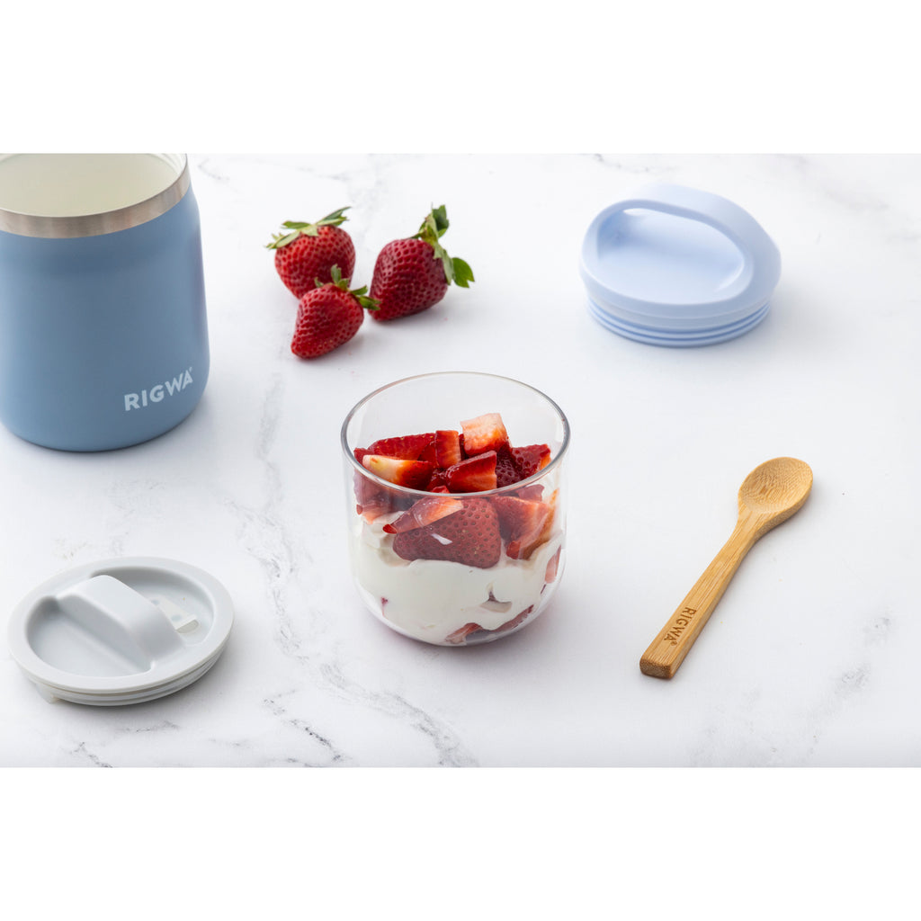 Rigwa Pod Insulated Food Jar with Carry Handle, 20 oz Full Color - Slate - View 3