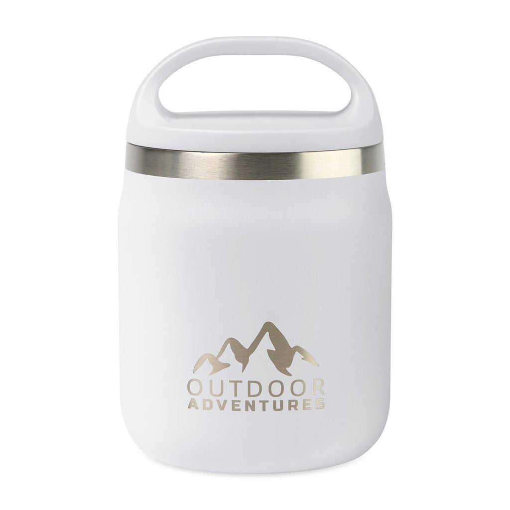 Rigwa Pod Insulated Food Jar with Carry Handle, 20 oz Full Color - White - View 1