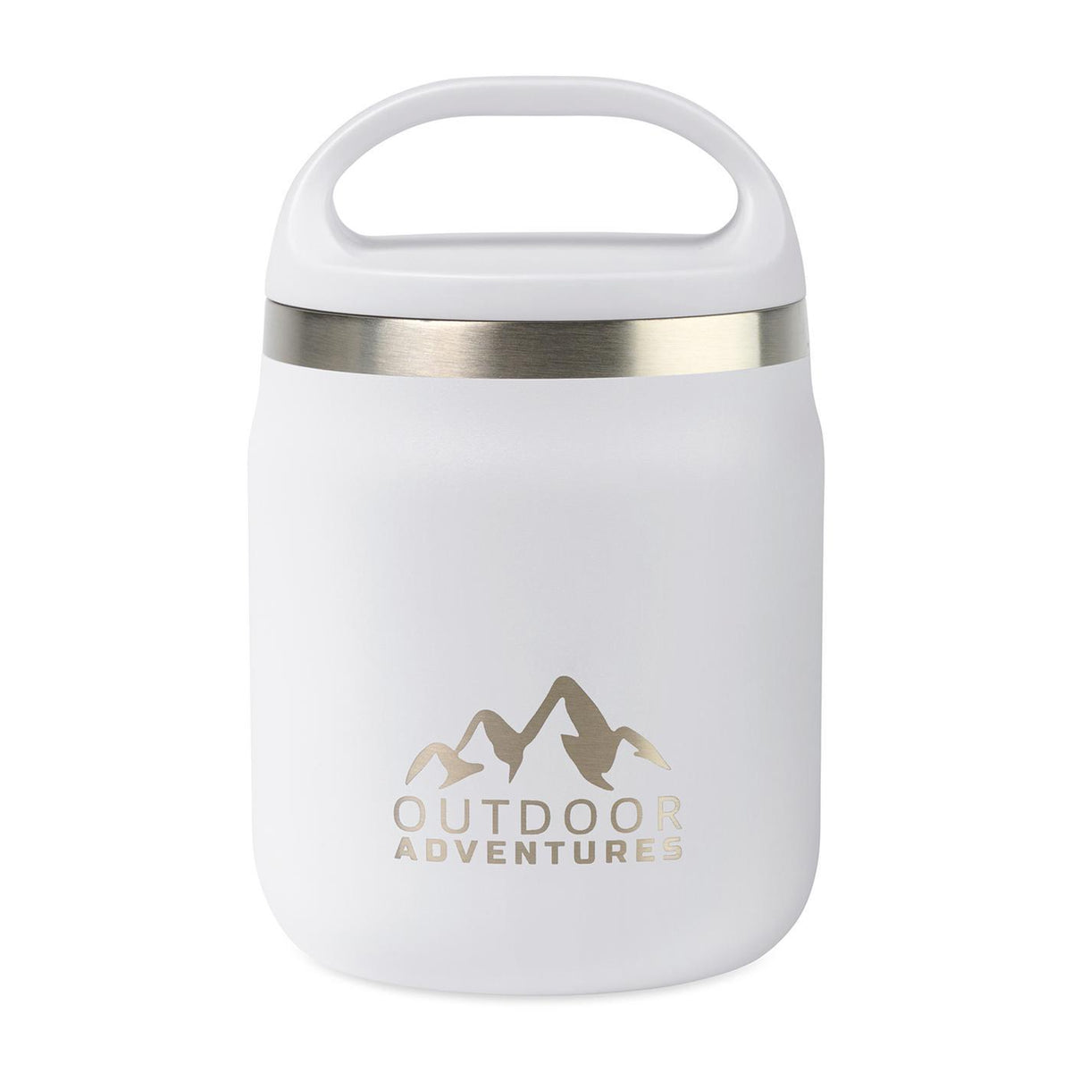 Rigwa Pod Insulated Food Jar with Carry Handle, 20 oz Full Color - White - View 1