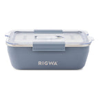 Rigwa Stainless Steel Travel Bento Box, 36 oz Laser Engraving - Slate - View 2