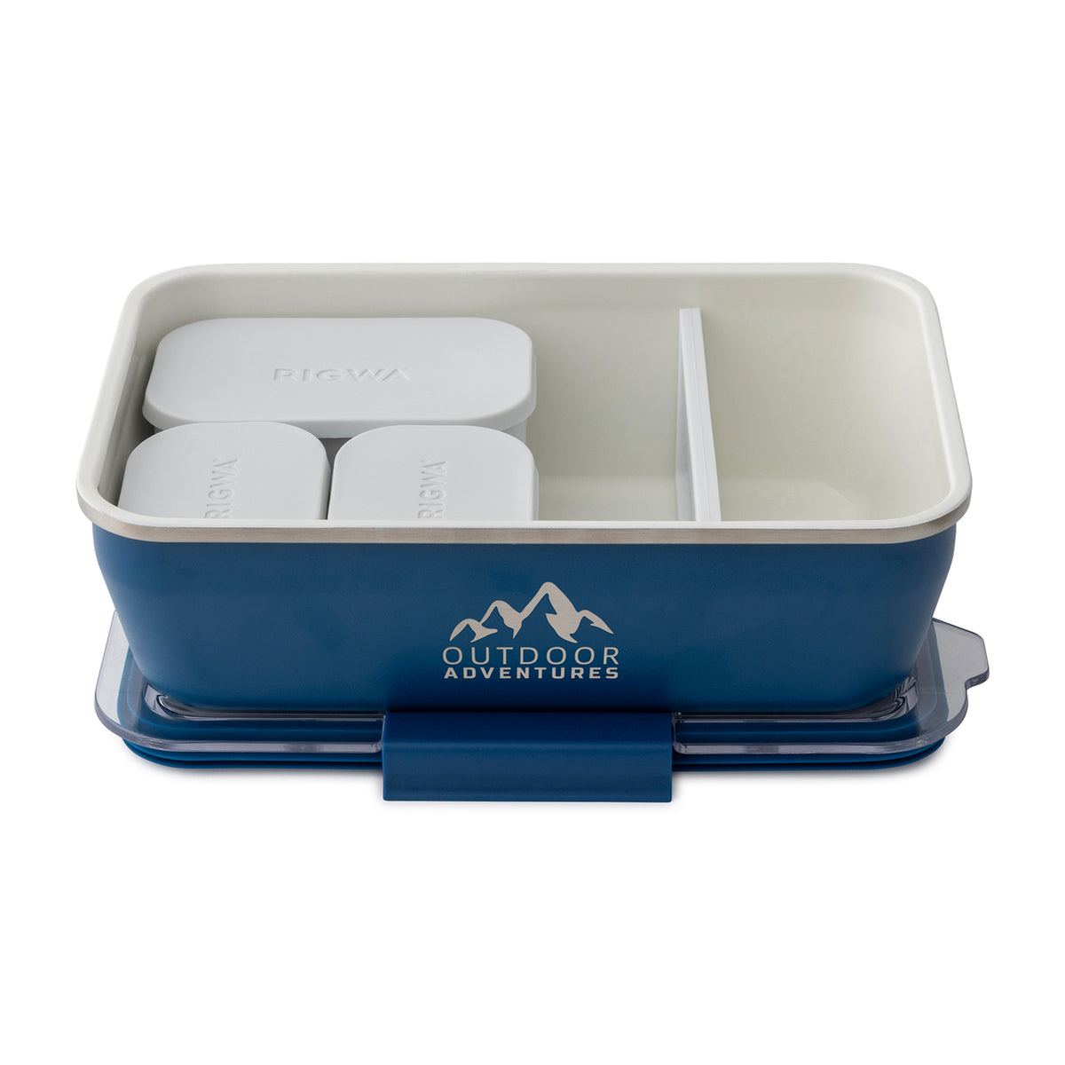 Rigwa Stainless Steel Travel Bento Box, 46 oz - Blue - View 3