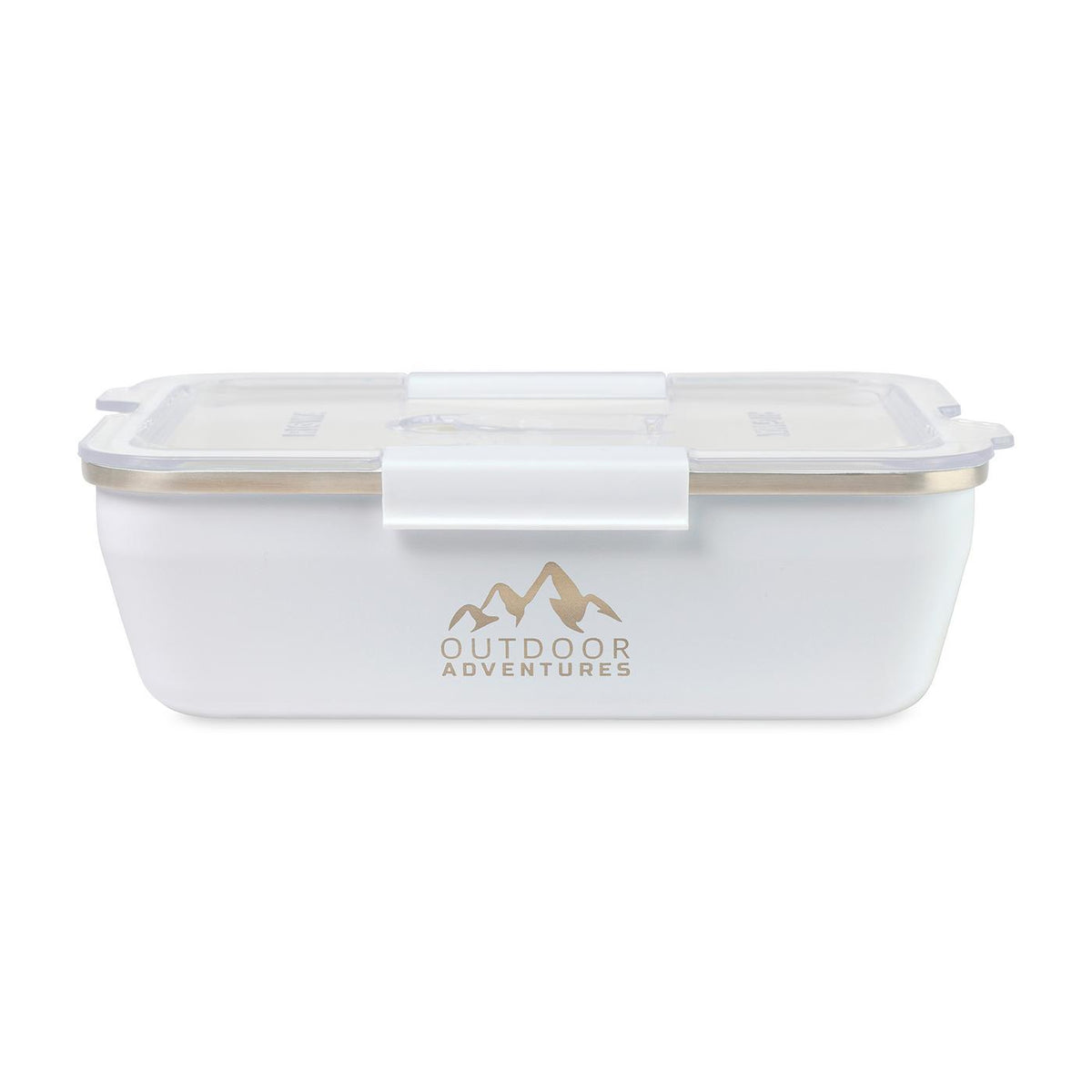 Rigwa Stainless Steel Travel Bento Box, 46 oz - White - View 1