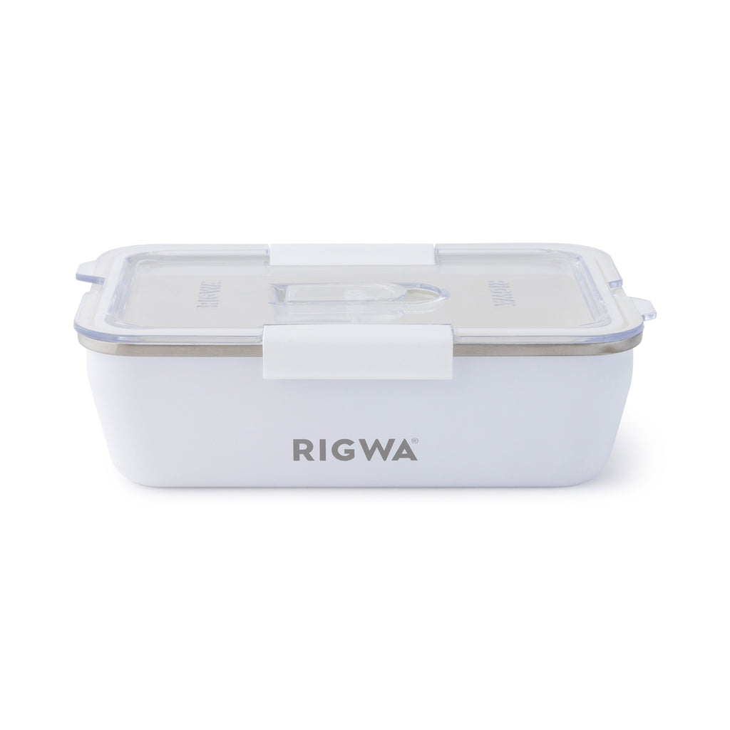 Rigwa Stainless Steel Travel Bento Box, 46 oz - White - View 2