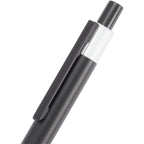 Riley Gel Pen in Recycled Aluminum with Silver Accents - Black - Detail 2