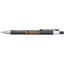 Riley Gel Pen in Recycled Aluminum with Silver Accents - Black - Front