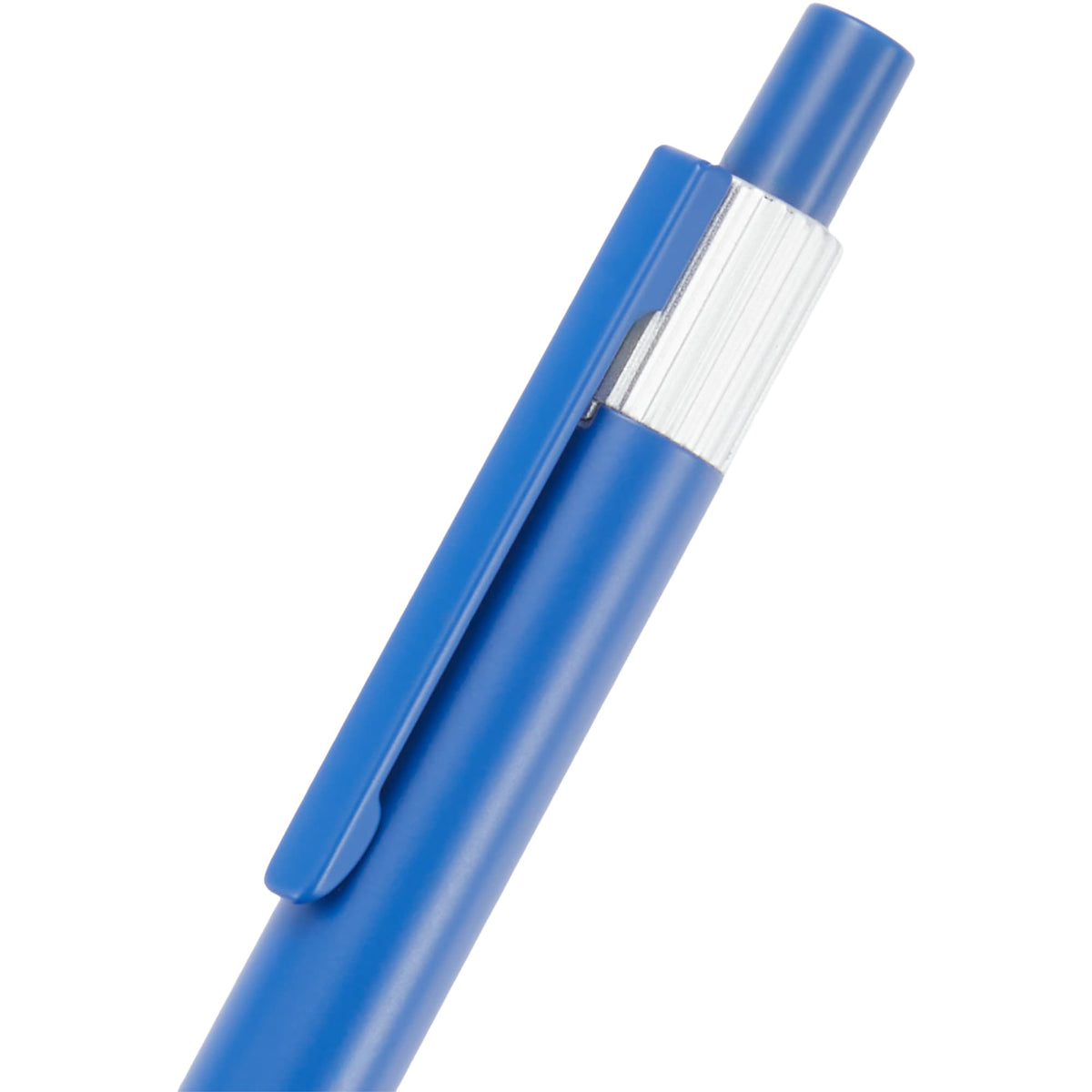 Riley Gel Pen in Recycled Aluminum with Silver Accents - Blue - Detail 2