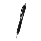Riley Gel Pen in Recycled PET - Black - Silk Screen