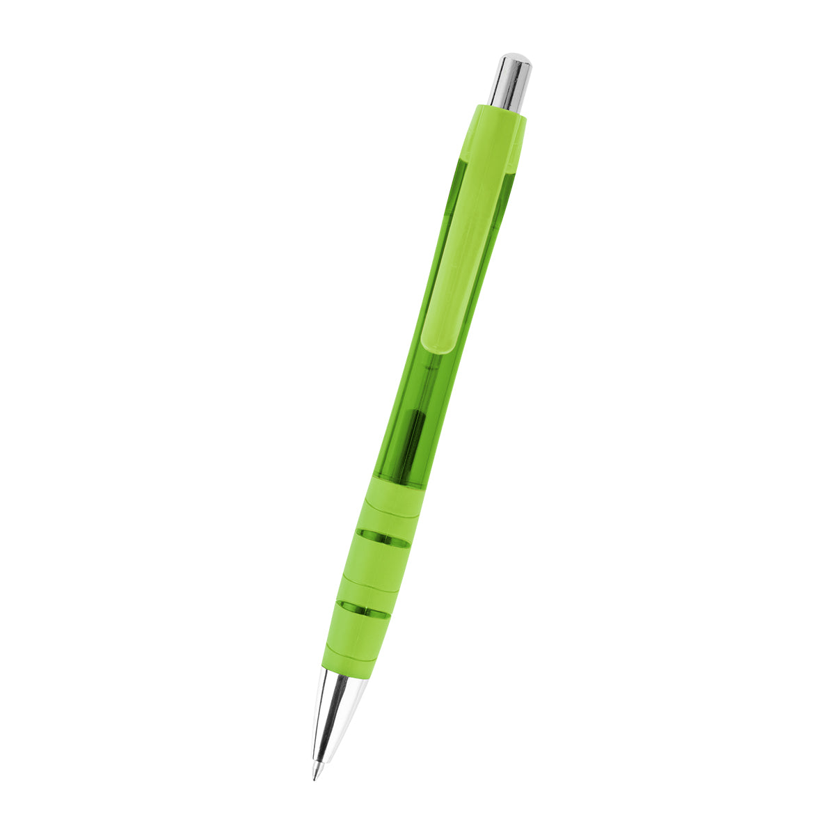 Riley Gel Pen in Recycled PET - Lime Green - Front