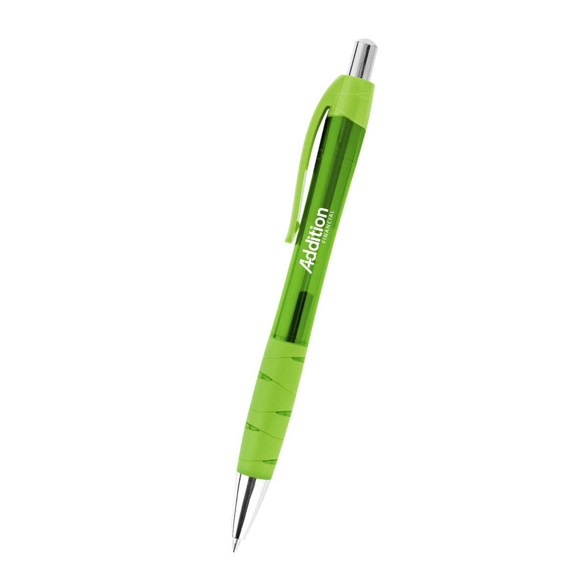 Riley Gel Pen in Recycled PET - Lime Green - Silk Screen