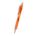 Riley Gel Pen in Recycled PET - Orange - Silk Screen